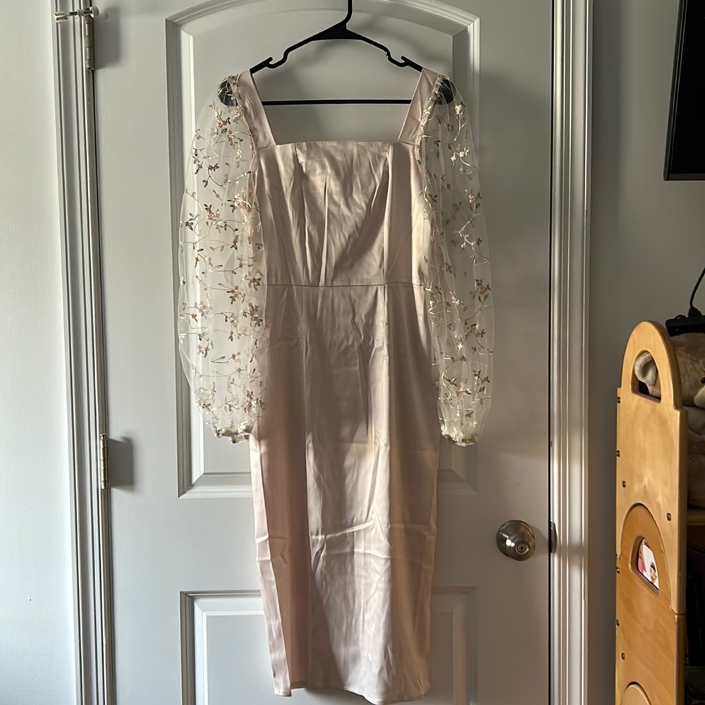 Blush Pink Floral Dress